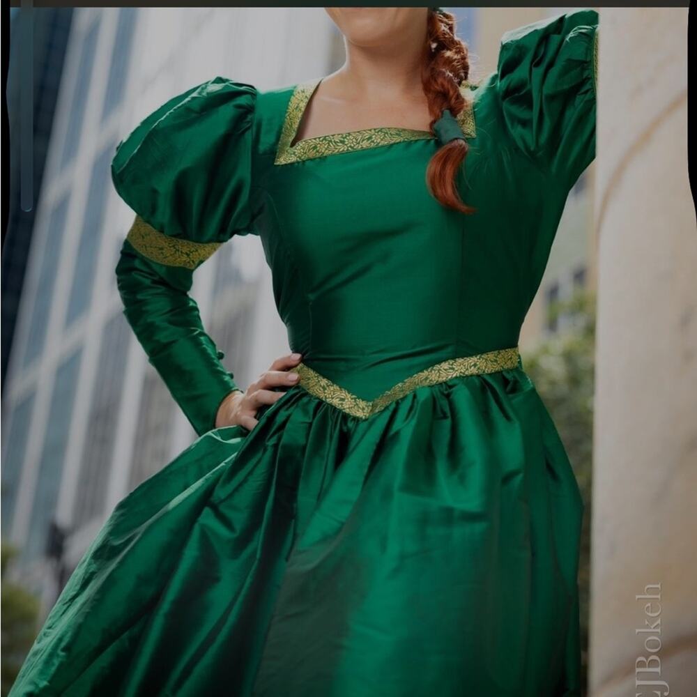 Final price* Princess Fiona renaissance cosplay dress